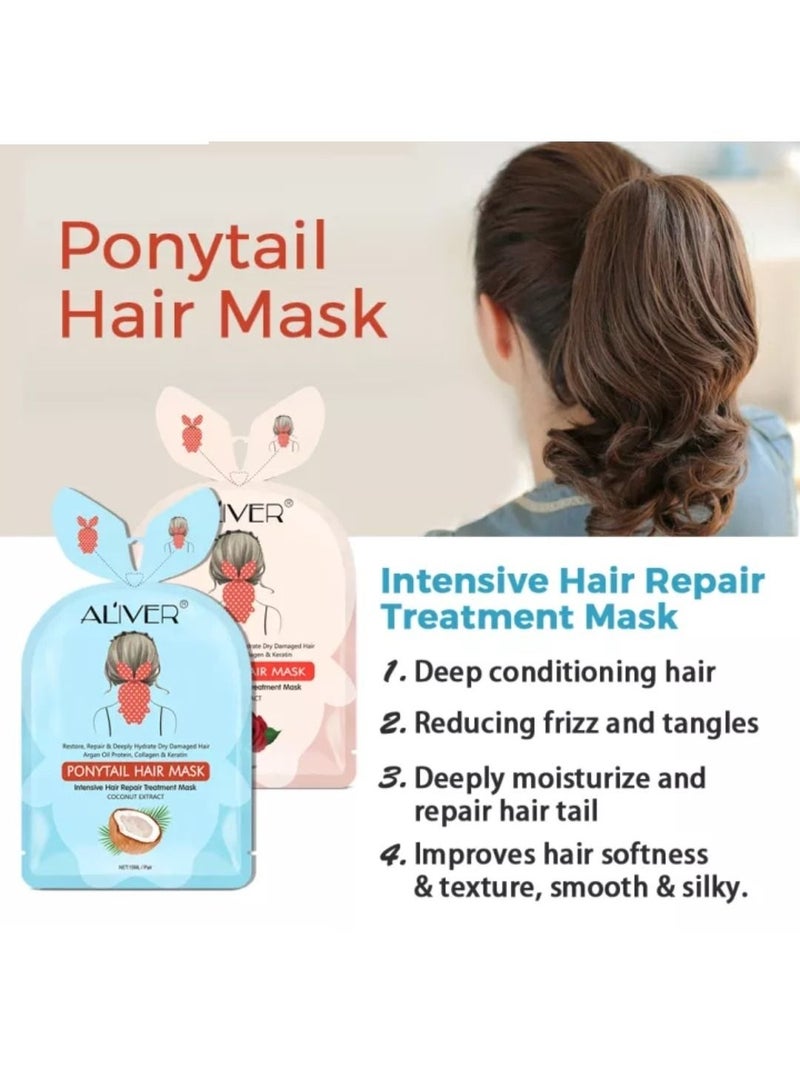 روريك مجموعة ماسكات ترطيب للوجه متنوعة من روريك مع  ماسك لشفاه عدد 2  و ماسك  لشعر عدد2 وماسك مقشر للأقدام بخلاصة بالبابايا - Image 4