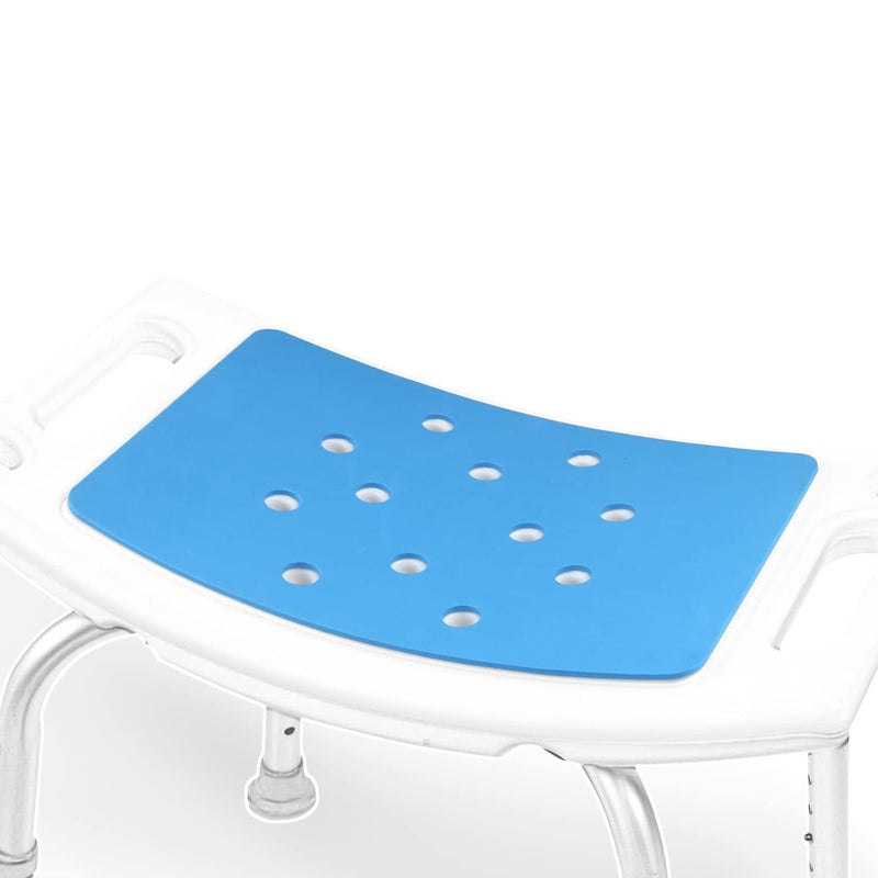 MINIVON MINIVON Shower Chair Pad 9 x 14 Inch Bath Seat Cushion Anti Skid Cover Bathroom Tub Transfer Bench Stickable Waterproof Soft Foam Fit Bath Chair Padded Shower Stool Seat Mat for Elderly 