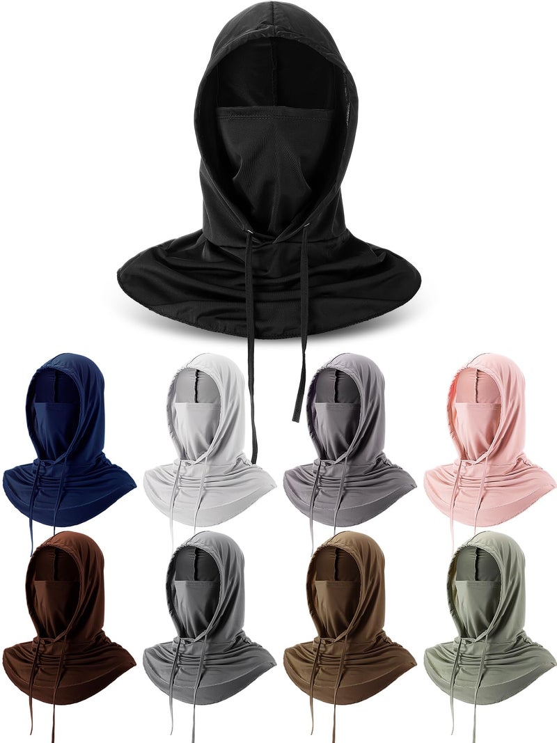 Bunnycool 9 Pcs Cooling Balaclava Face Mask Breathable Full Head Mask Sun Protection Neck Cover UV Face Cover for Men Women (Vivid Color) - Image 1