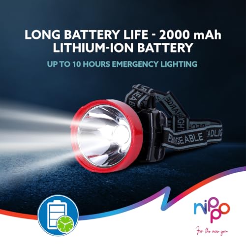 NIPPO Rechargeable Head Lamp, 3W LED, 3 Modes, Upto 10 Hours Backup, Emergency Light for Outdoor Activities, Plastic - Image 5