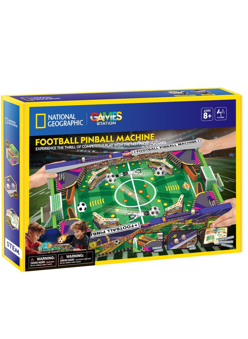 National Geographic 3D Puzzle Football Pinball Machine 117 Pieces | Building Kit | with Booklet | For Adults and Children - Image 1