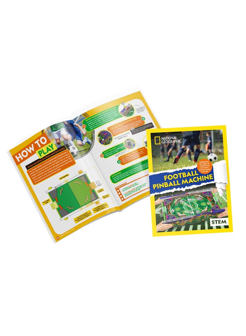 National Geographic 3D Puzzle Football Pinball Machine 117 Pieces | Building Kit | with Booklet | For Adults and Children - Image 4