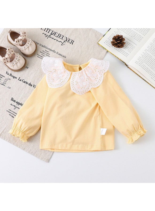 Children's Wear Girls' Baby Autumn Comfortable Base Layer Top Toddler Versatile T-shirt - Image 2