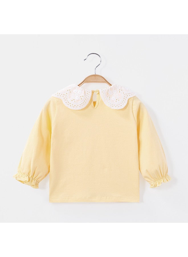 Children's Wear Girls' Baby Autumn Comfortable Base Layer Top Toddler Versatile T-shirt - Image 4
