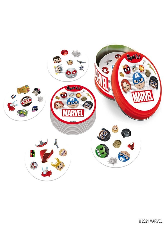Asmodee Spot It! Marvel Emojis - Marvel Super Heroes Family Card Game for Superhero Fun! Fast-Paced Matching Game for Kids and Adults, Ages 6+, 2-8 Players, 15 Minute Playtime, Made by Zygomatic - Image 3