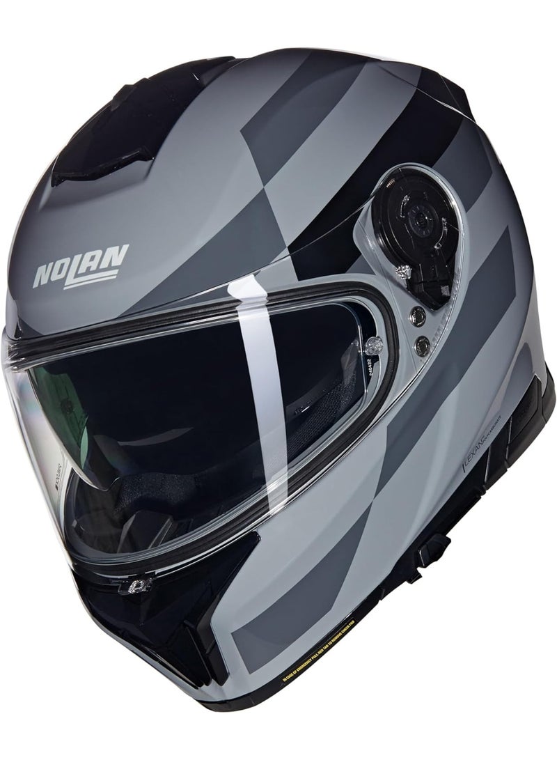 Nolan N80-8 ALFIERE GRAY  BLACK GLOSSY  Helmet - Image 1