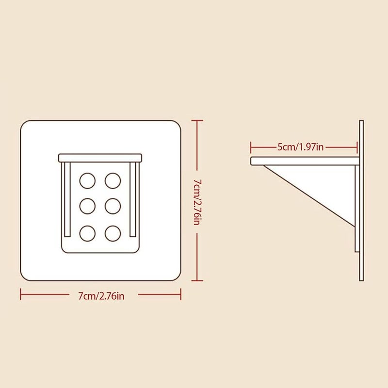 White Adhesive Mounting Shelf Brackets No Drill Damage Rental Friendly Cabinet Organizers - Image 5