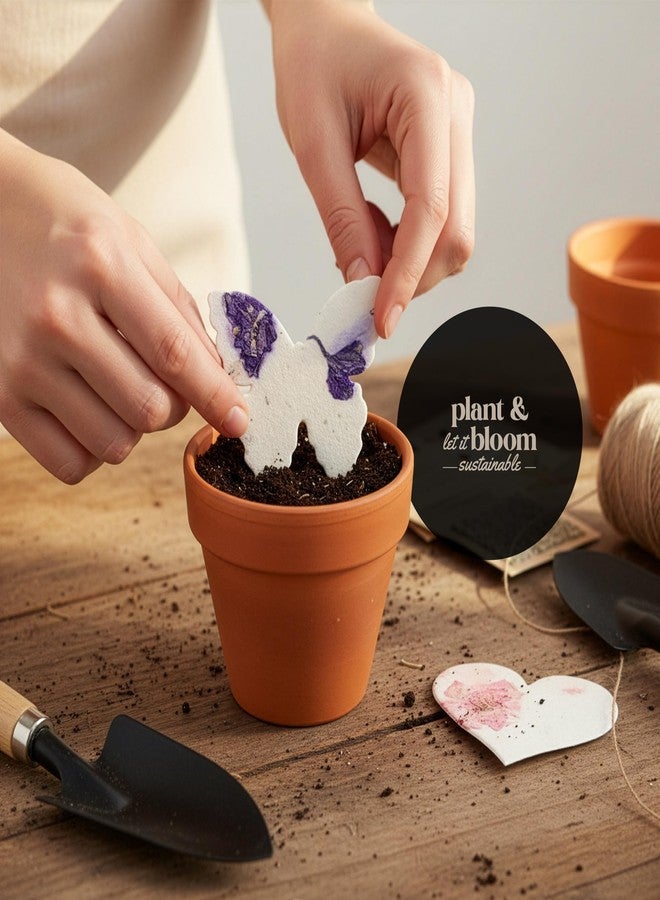 Seed Bloom Combo Seed Paper - 24pcs Hearts & 24pcs Butterflies, Writable & Plantable Wildflower Gifts for Mom this Mother’s Day, Use for Shower Favors Weddings, Heart Party Favors or Easter Decoration - Image 5