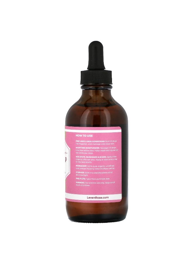 Leven Rose Leven Rose, 100% Pure & Organic Rosehip Oil, 4 fl oz (118 ml)  - Image 2