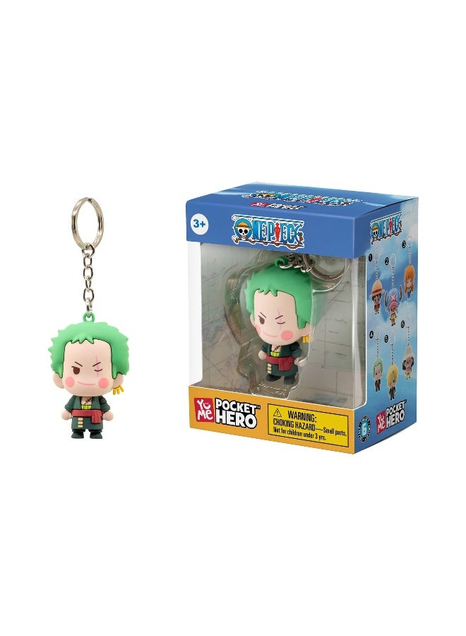 One Piece Collectible Keychain Pocket Hero Chibi Series - Zoro - Image 1