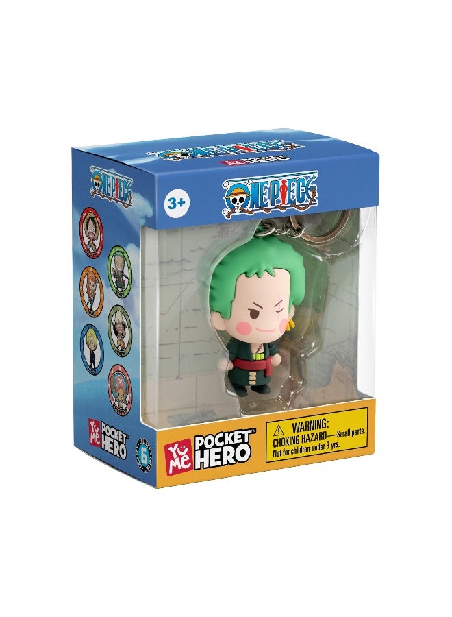 One Piece Collectible Keychain Pocket Hero Chibi Series - Zoro - Image 4