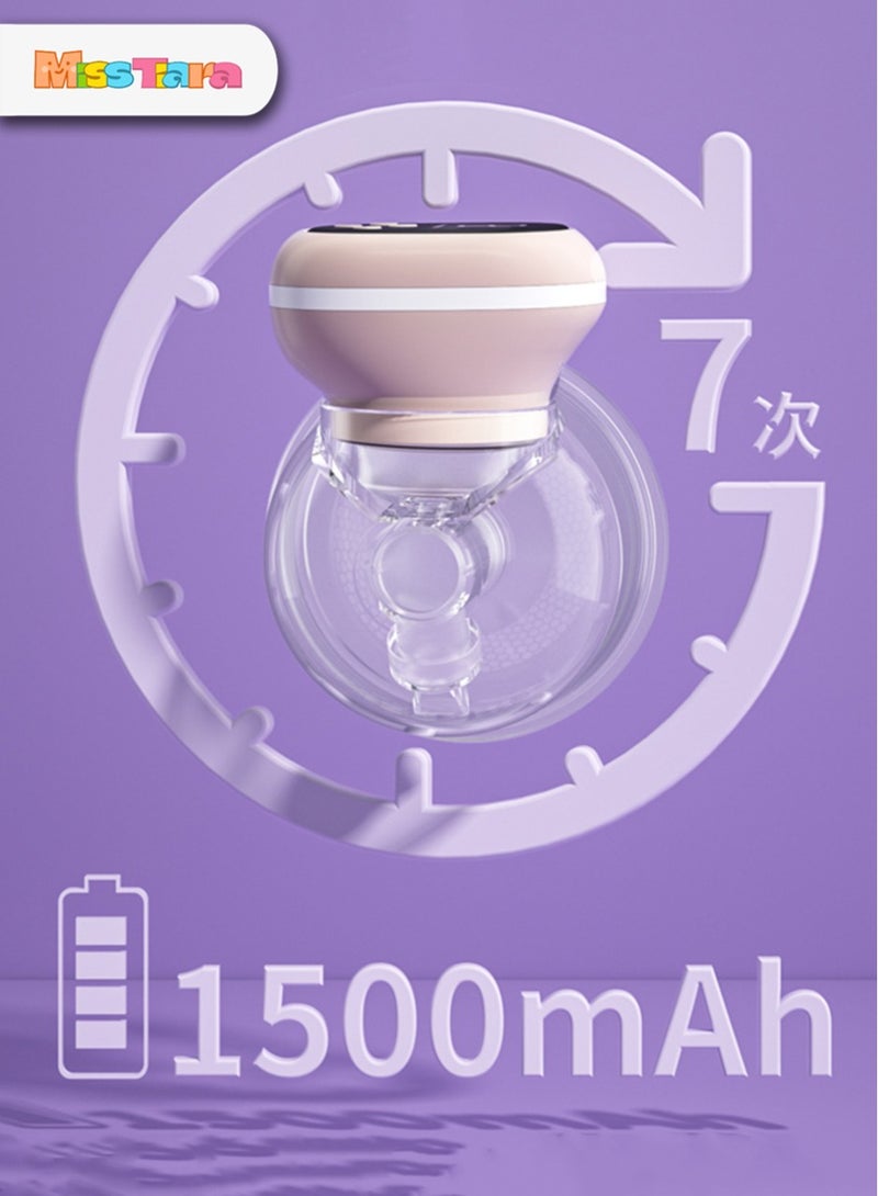 MissTiara مضخة ثدي يمكن ارتداؤها، مضخة ثدي بدون استخدام اليدين، ضوضاء منخفضة وغير مؤلمة، 3 أوضاع و9 مستويات مضخة ثدي كهربائية محمولة - Image 4