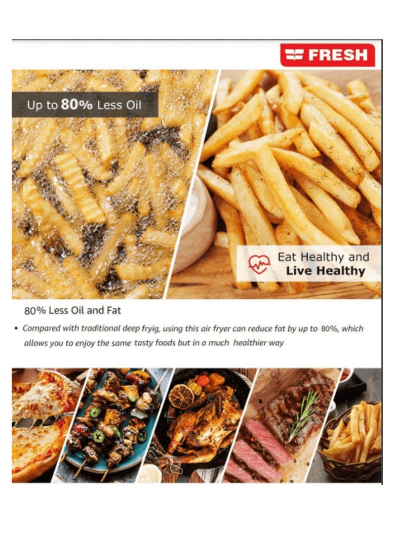 Fresh oven air fryer 20 liters - 1500 watts, black - Image 2