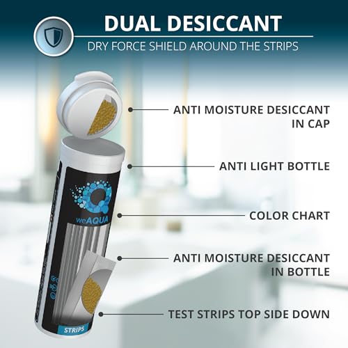 WeAQUA DoubleCheck Water Hardness Test Kit 200 Strips with Sample Cup - Hard Water Testing Strips (0-25 gpg / 0-425 ppm) - Image 4