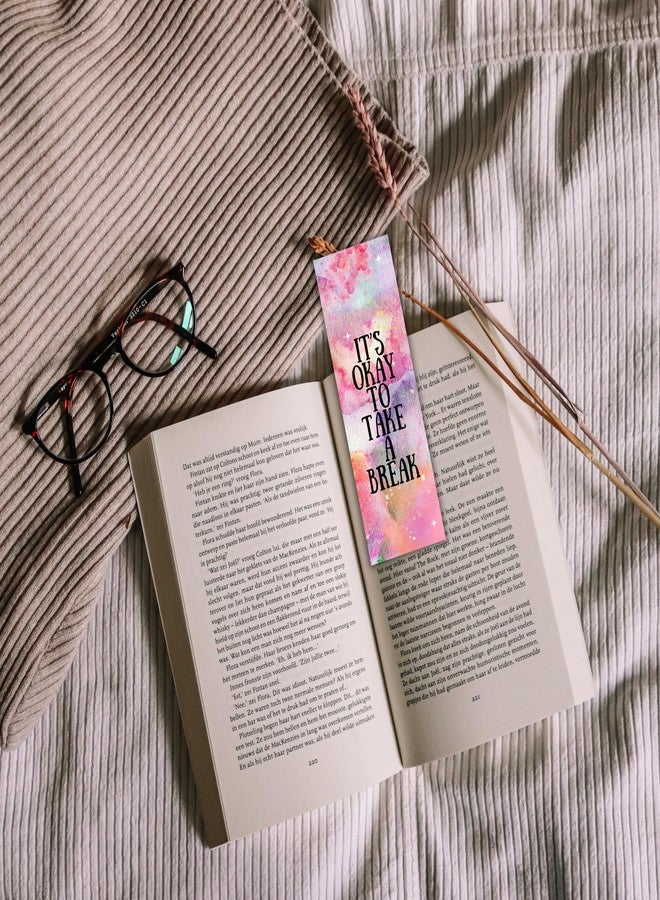 EKDALI Bookmarks Set of 16| 350 GSM Thick Book Marks| Matte Finished NO Repeat Designs| Pink Colour Theme Colour Bookmark | Size 2 x 6 inches - Image 3