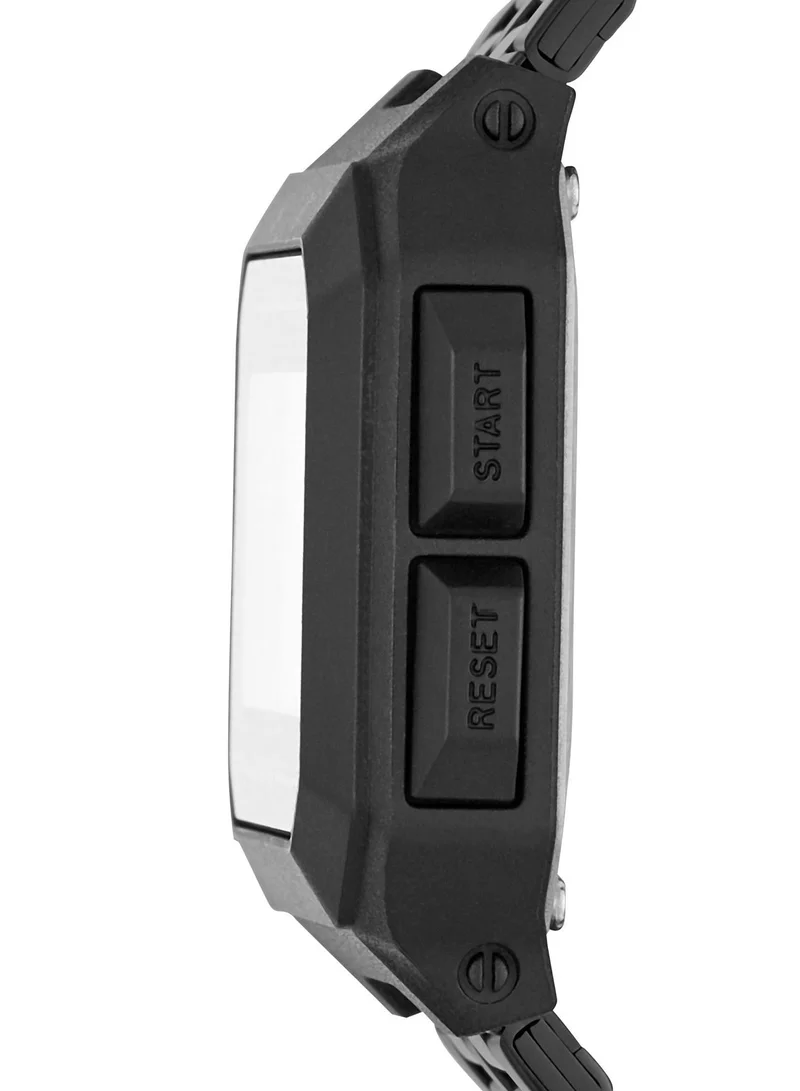 PUMA Digital Quartz Watch for Women With Black Stainless Steel Band- 3 ATM - PU P5017