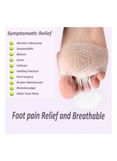 BORDER FOR TRAVELER 3 Pairs Gel Metatarsalgia Cushions Foot Pads Ball of Foot  - Image 2