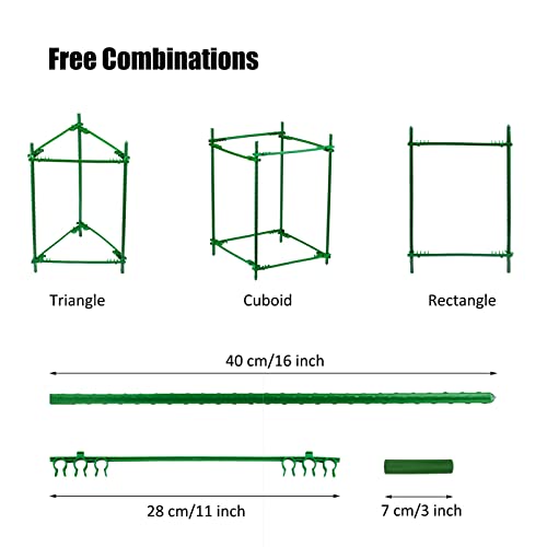 Orgrimmar Tomato Cages Garden Plant Support Stakes Outdoor Vegetable Trellis for Vertical Climbing Plant Up to 63“,3 Packs - Image 3