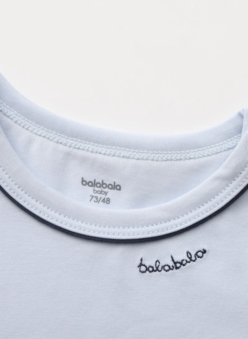 Balabala Blue/White Baby Boys Woven short sleeve suit for Men | Best Price UAE