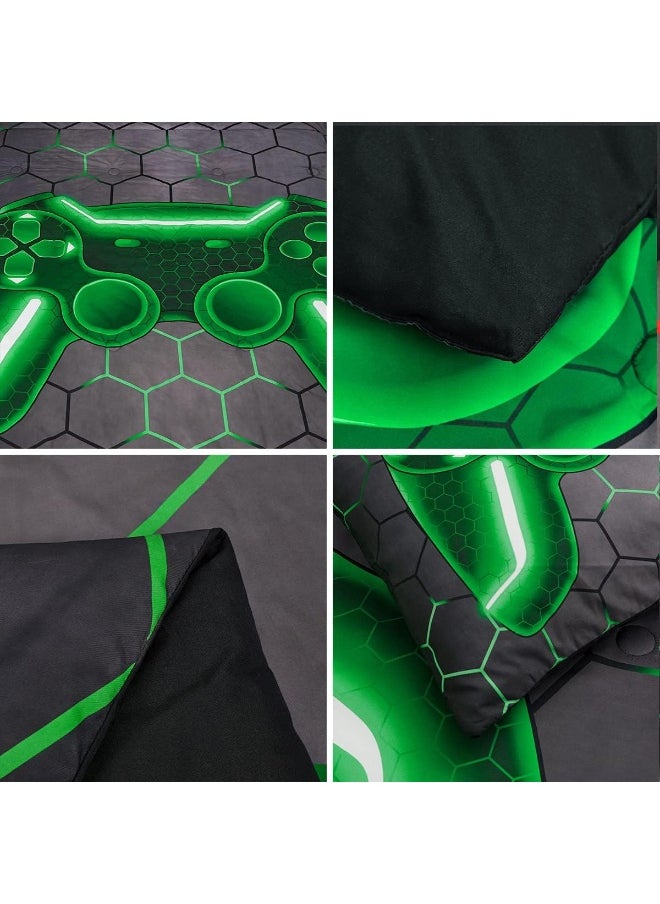 Generic - Tasselily Game Console Comforter Set (Green, Twin-6Pcs) - Image 1