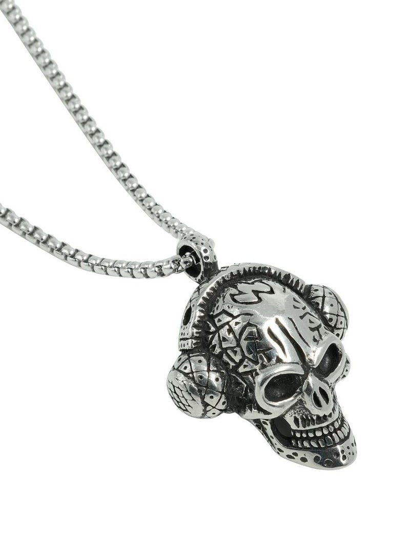 Skull With Headphone Stainless Steel