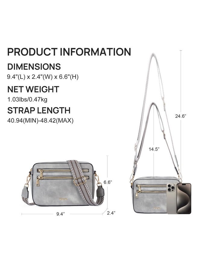 Telena Crossbody Purses For Women Vegan Leather Crossbody Bags Womens Shoulder Handbags With Adjustable Wide Strap  - Image 3