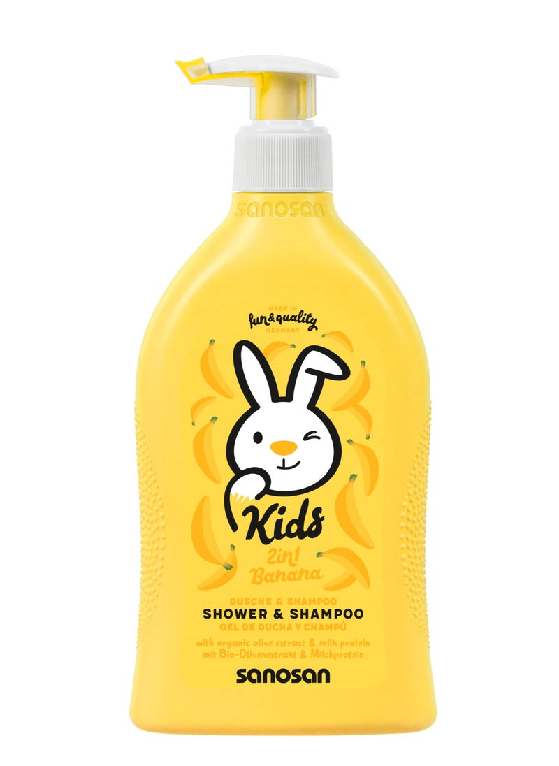 sanosan Sanosan Kids Shampoo & Shower - 2IN1 Banana - 200 ml 