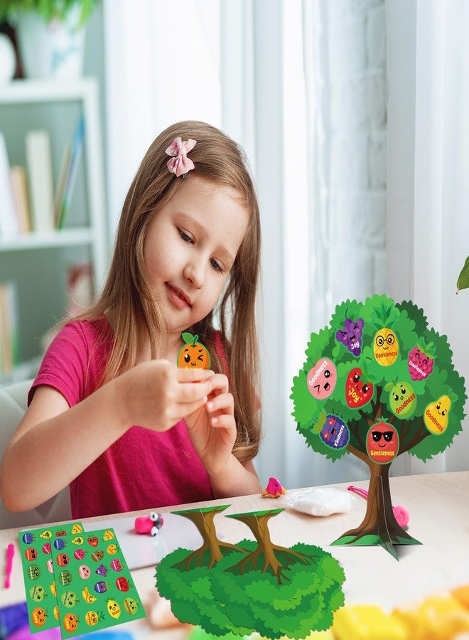 BLSUREFYX 36 Set Fruit of The Spirit Tree 3D DIY Christian Religious Learning Fruit Tree Make Your Own Fruit Bible Accent Tree for Easter Preschool Toddler Kid VBS Sunday School Classroom Party Supplies - Image 2