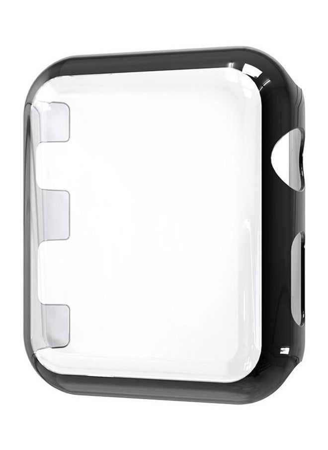 NIBEMINENT - Protective Screen For Apple Watch Series 3 42mm Band-000613 Clear/Black - Image 1