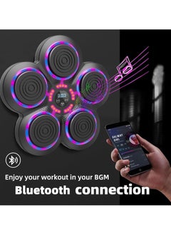 KIIUMI Music Boxing Machine with Boxing Gloves, Smart Bluetooth Boxing Trainer, Boxing Wall Mount Machine for Adults Kids, Electronic Boxing Target Fitness for Home Office Gym  - Image 3