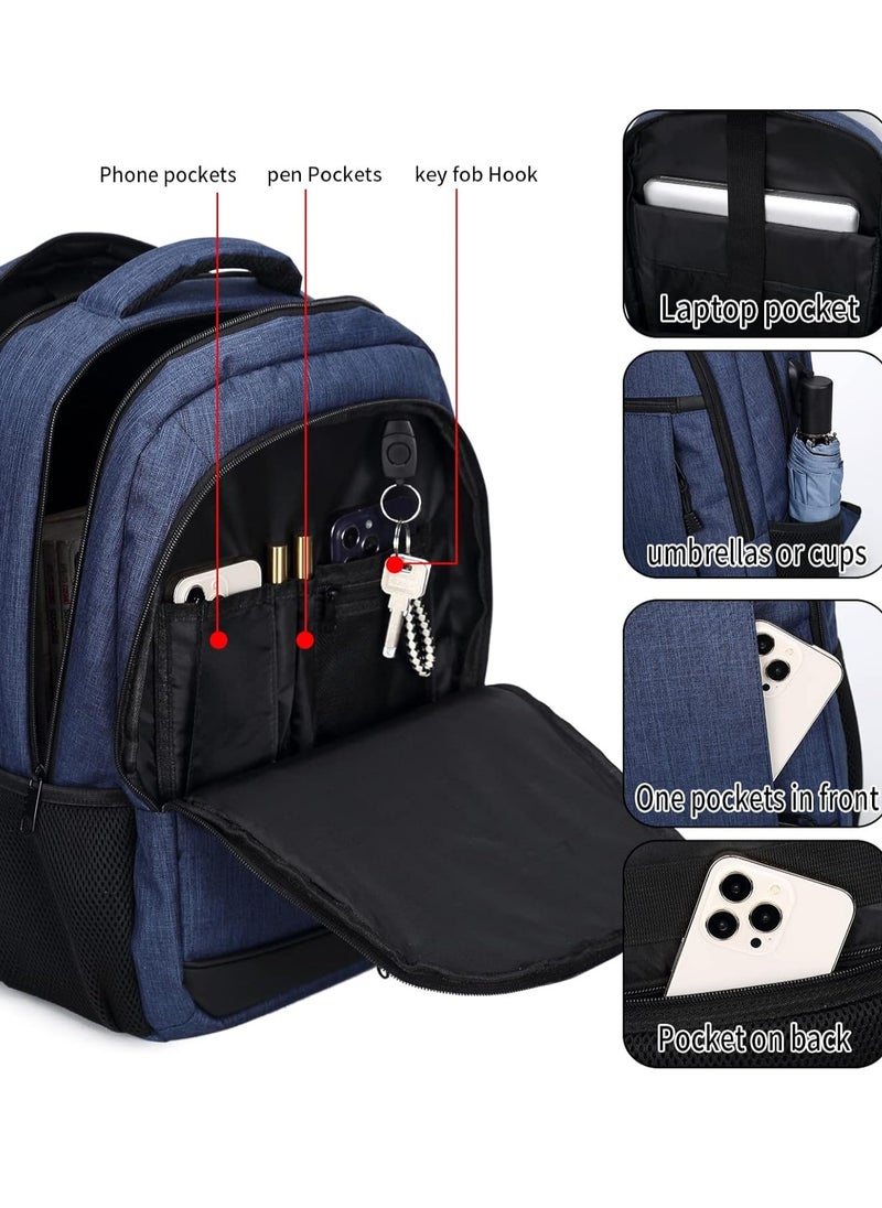 QINOL - Qinol Travel/Business/School/College Multi-Purpose Laptop Backpack With USB Charging Port/Water Resistant And Can Fit Upto 17 inch Laptop - Image 1