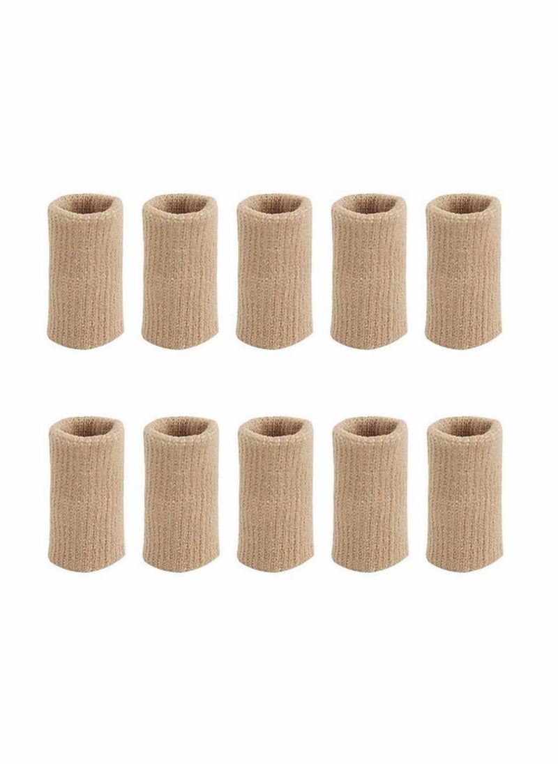 Generic - 10x Finger Protector Sleeve, Arthritis Stretchy Support Sports Aid - Basketball Finger Guard - Image 1