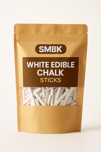 SMBK Edible White Chalk Pencils, Natural Slate Sticks for Pica, Indian Clay Dirt Chalk, 110 gm - Image 2
