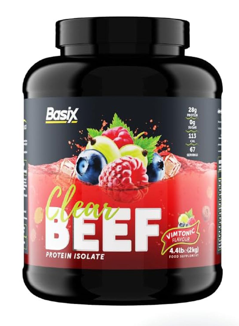 Basix Beef Protein Isolate Vimtonic Flavour 4.4lb - Image 1