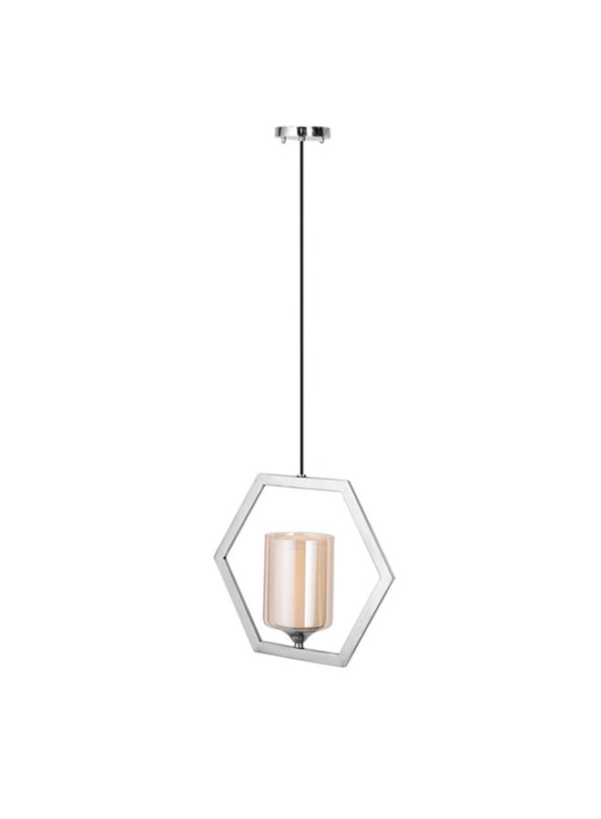 El Rawda Lighting Loli Stainless Ceiling Lamp | modern decorative LED E27 pendant light ceiling lamp hanging | suitable for any room | | Color: Chrome | Size: 70x38 cm