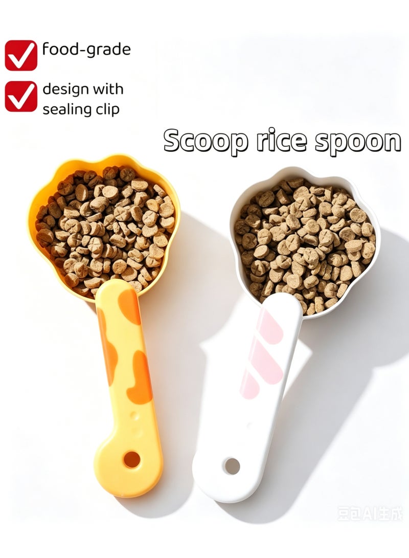 Multifunctional Rice Scoop, Cute Shape Design with Sealing Clip Function, Multifunctional Rice Scoop, Cute Shape Design with Sealing Clip Function, Household Kitchen Utensil - Image 1
