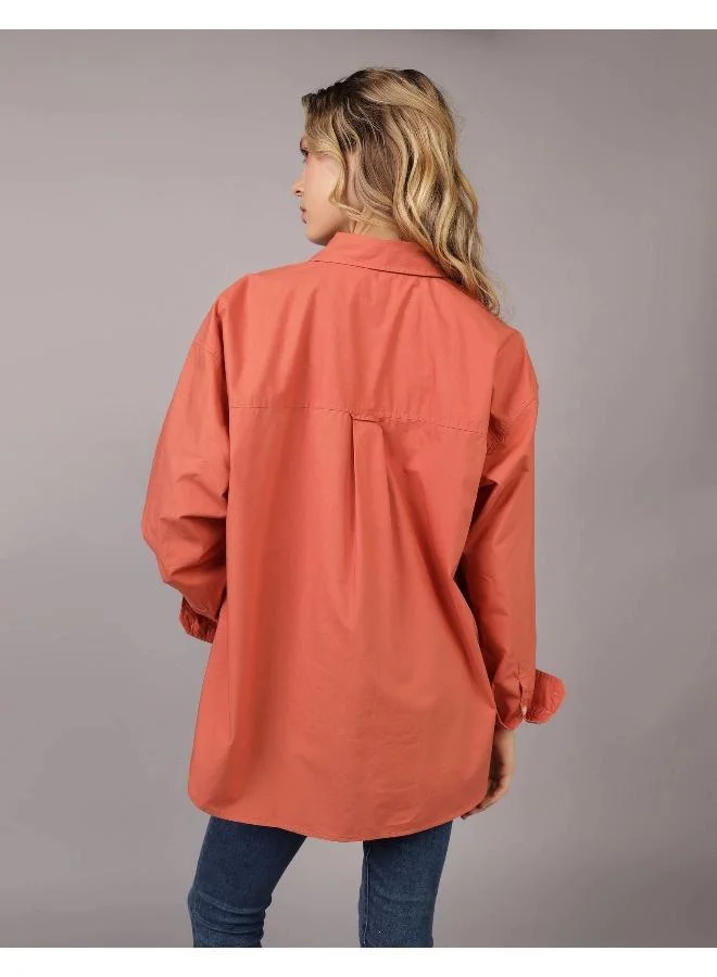 American Eagle Puff Sleeve Ruched Top