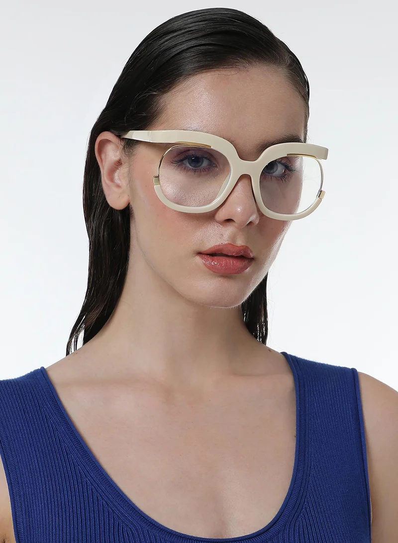 Haute Sauce The Hanging Butterfly Sunglasses - Ivory White