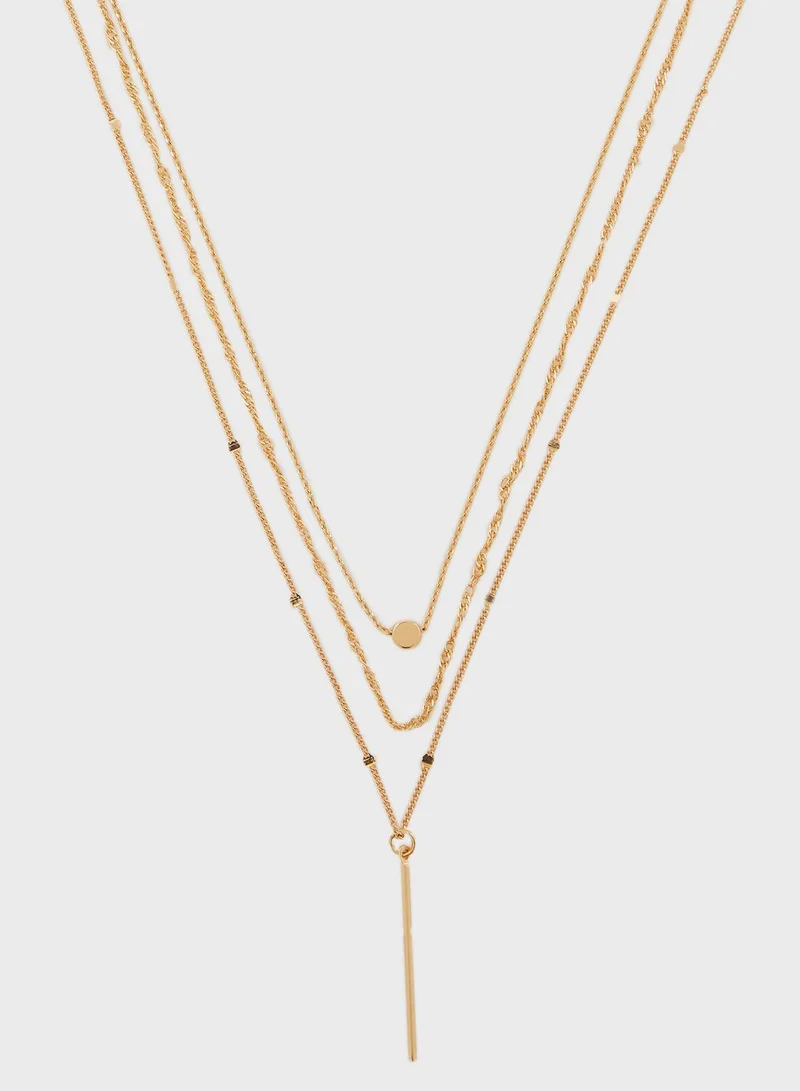 FOREVER 21 Multipack Bar Charm Necklaces