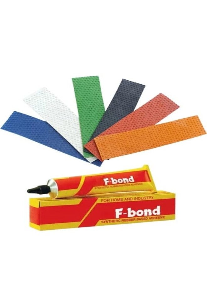 CRAZX Cricket Bat Toe Guard Protection Kit - 6 Toe Guards with F-Bond Adhesive, 2 Sandpapers & 2 Fibre Tapes - Complete DIY Bat Repair & Protection Kit - Image 2
