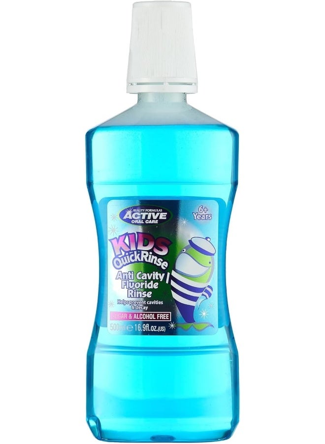 BEAUTY FORMULAS Active Oral Care Kids Quick Rinse Anti-Cavity Mouthwash - Image 1