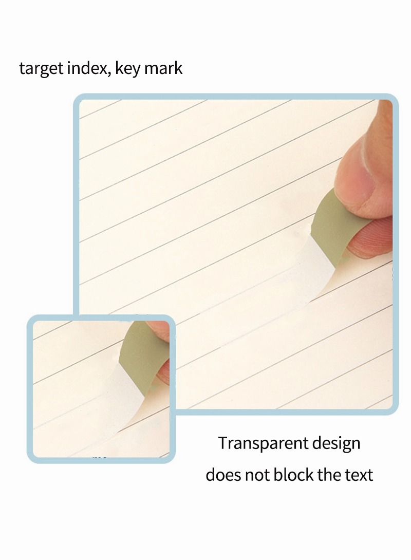 10-Color Index Flag Set Sticky Notes For Annotation Books Page Markers Index School Supplies Label Paper, Memory Paper - Image 4