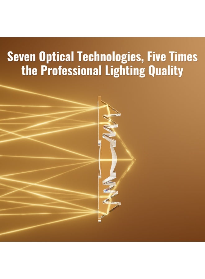 ZHIYUN Mini Lens Reflector (ZY Mount) Adjustable Light Modifier 5X Brightness Boost Suitable for X100RGB X100Bi-Color CX100 X60 Continuous Output Lighting for Photography Video Lighting Tool only 99g - Image 5