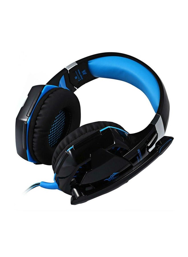 KOTION EACH G2000 Game Headphone Headset Stereo Bass Over-ear Headband Mic Black/Blue - Image 3