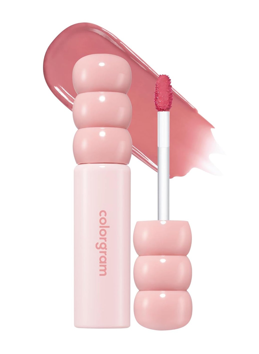 COLORGRAM - COLORGRAM Fruity Glass Tint 14 Sulky Lychee, Long-Lasting Glossy Lip Tint, Korean Beauty Lip Gloss Tint, Geek Nude Series - Image 1