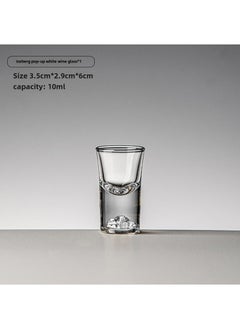 Arabest Gold Foil Crystal Shot Glass Small Iceberg machine Cup 