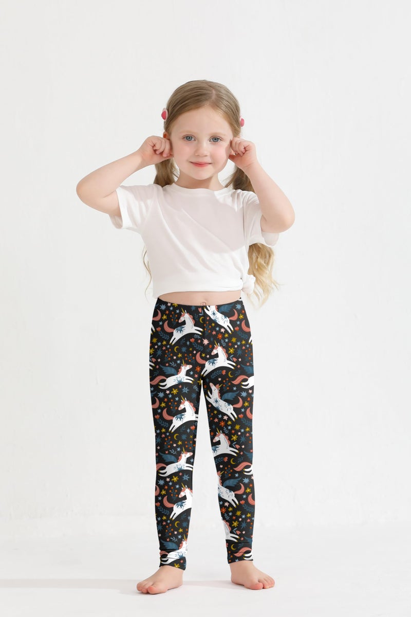 Resinta Toddler and Baby Girls Leggings Pants Full Length Cotton Basic Leggings Multipack Stretchy Soft Tights Pants - Image 2