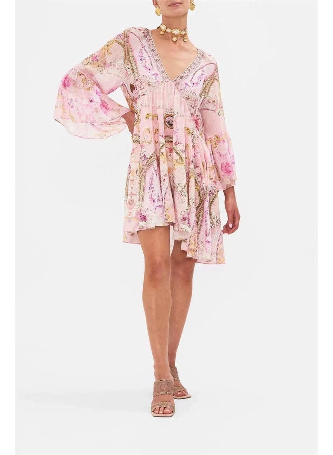 Madam Uniq Floral Print Dress - Image 4