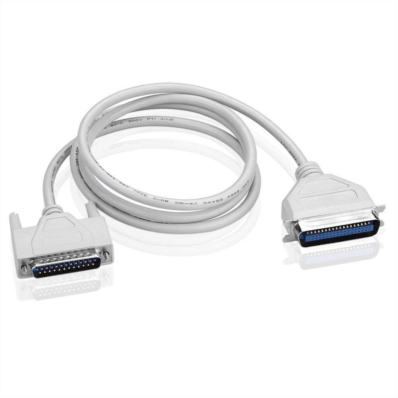WiredCom DB25 Male to Centronics 36 Male Parallel Printer Cable IEEE1284 LPT Printer Cable Wire for Dot Matrix and Old Inkjets Printer (1.5 Meter) - Image 2