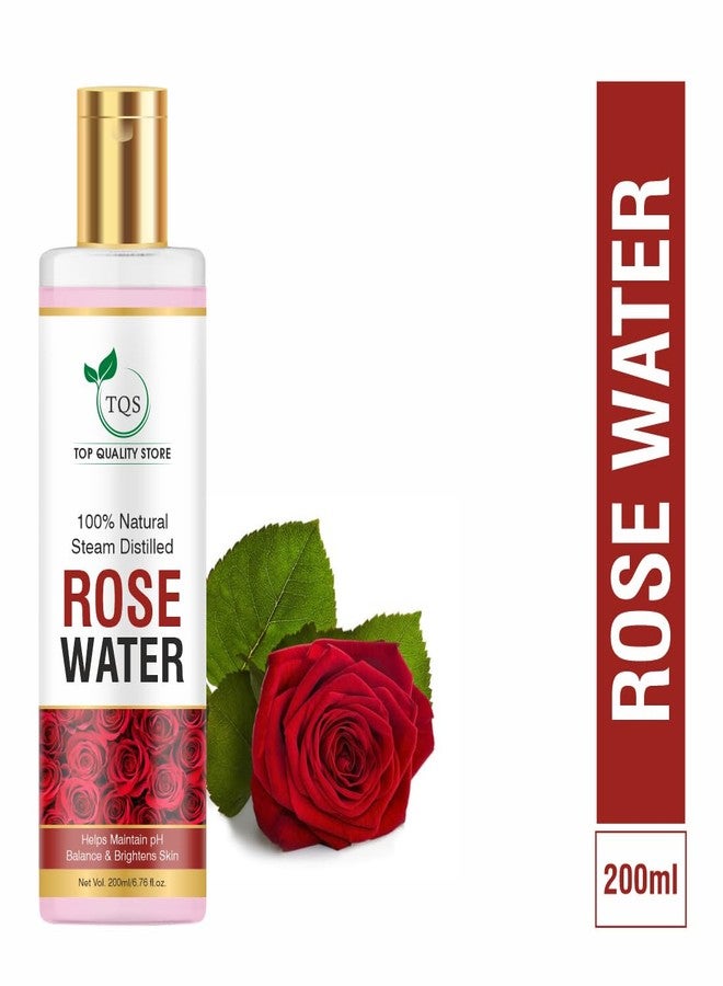TQS Pure & Natural Rose Water/Skin Toner - Pack of 200ml - Steam Distilled - Gulab Jal - Organic - Chemical Free - Image 3
